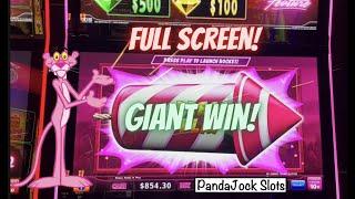 Full screen GIANT WIN on Pink Panther