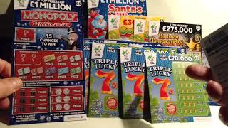 Wow! Lots ofThe New Monopoly Scratchcards and New Pay Out Cards and More