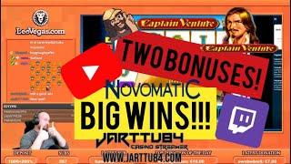 Two Bonuses!! Big Wins From Captain Venture!!
