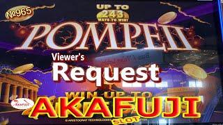 [May 22nd ⑥ Request] POMPEII Slot Machine Bet up to $6.25 /5c Slot @San Manuel Casino 赤富士スロット