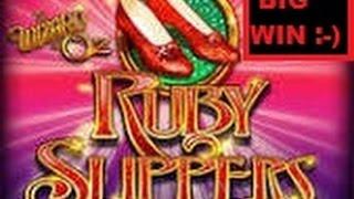 5c Ruby Slippers - **BIG WIN** 10 Free Games