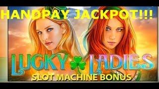 HANDPAY JACKPOT $$$ RETRAEGERS!! WMS LUCKY LADIES HIGH LIMIT $10 BET slot machine