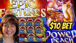 NEW! Epic Fortunes Power Peach Bonuses-$10 Bets