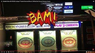 Wadded Dollar Bill $25,000 Jackpot  " Double Diamond Deluxe"  JB Elah Slot Channel Choctaw Casino