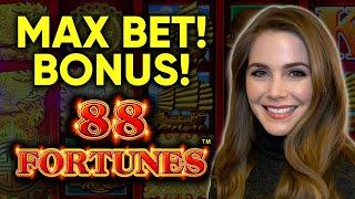 Max Bet BONUS 88 Fortunes Slot Machine!