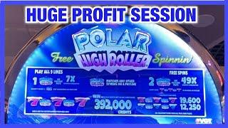 HIGH LIMIT VGT POLAR HIGH ROLLER AT CHOCTAW CASINO DURANT - HUGE PROFIT SESSION