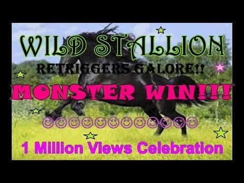 ~MASSIVE WIN~ Wild Stallion | MOST GAMES on YOUTUBE | Slot Machine Bonus