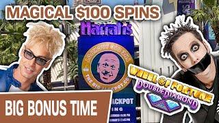 ★ Slots ★ WHEEL OF FORTUNE $100 SPINS with Magic Murray & Tape Face ★ Slots ★ BONUS: Magic MAYHEM