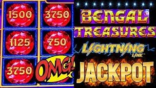 Lightning Link Slot Machine BIG HANDPAY JACKPOT | Lightning Link Bengal Treasures & Happy Lantern