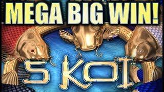 •MEGA BIG WIN!• 5 KOI LEGENDS (Aristocrat)• Slot Machine Bonus