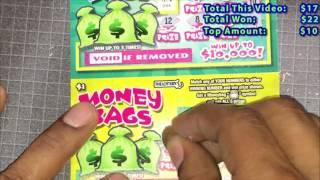 Mass Lottery Part 2 - Full Book of Money Bags Scratch Offs