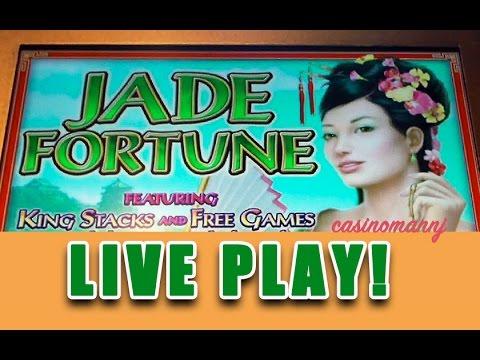 JADE FORTUNE SLOT - LIVE PLAY + Big Line Hit - Slot Machine Bonus