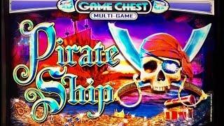 PIRATE SHIP Slot Machine WMS - Bonus & Line Hit - Good Win (s) - Live Play