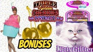 TRIPLE GOLDEN CHERRIES & KITTY GLITTER BONUSES