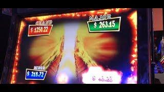 PLAYING 2 SLOTS TO HIT VALCANO PROGESSIVES!!!  BIG WINS!!!