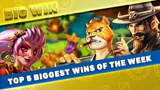 TOP 5 BIGGEST WINS OF THE WEEK | BONUS GAME | BIG WIN ON THE NEW IRON BANK SLOT