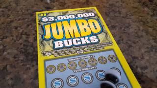 NEW! $3,000,000 JUMBO BUCKS $20 ILLINOIS LOTTERY SCRATCH OFF!