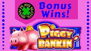 Piggy Bankin’ • Lock it Link Slot Machine | Great wins in Vegas!! •••