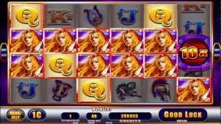 Awesome Respin From LADY OF ATHENS, An AWESOME REELS Slot By WMS Gaming