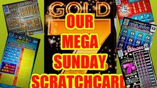 BLOCKBUSTER OF A SCRATCHCARD GAME "GOLD 7s"FULL 500"SPIN 100