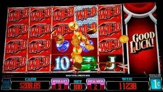Super Rubies Slot Machine Huge 350x Win Bonus and Retrigger Bonus (2 videos)