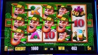 WILD Lepre'COINS Slot Machine  BIG WIN!!!  $6 BET Bonus Slot Machine Bonus
