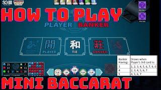 HOW TO PLAY MINI BACCARAT FOR BEGINNERS