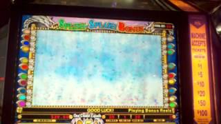 IGT Mystical Mermaids .25 denom high limit BIG WIN retrigger Free spin bonus slot machine