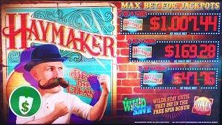 • Haymaker slot machine, bonus