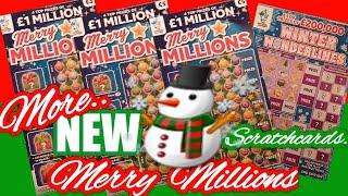 •Wow!•What a Game•..NEW..Merry Millions Scratchcards•Winter Wonderlines•Holiday Cash•