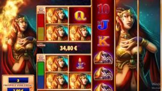 Fire Queen Slot (Wms) - Big Win in Free Games on 2 Euro Bet