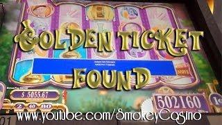 WILLY WONKA SLOT $5,000.00 Golden Ticket Found - HANDPAY!