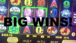 Big Win Bonuses on Wolf Moon Slot Machine!!!