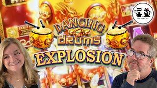 DANCING DRUMS EXPLOSION - OUR SLOT  MACHINE MALFUNCTIONED!! CAN WE STILL WIN?  FU DAO LE 3 REEL