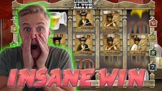 MASSIVE WIN ON Dead or Alive - BIG WIN 2 70euro betsize MEGA WIN with Epic reactions