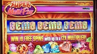 GEMS GEMS GEMS Slot Machine WMS - Bonus - A good Win on small Bet