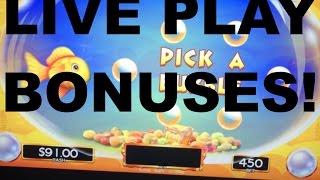 LIVE PLAY and Bonuses on Goldfish Deluxe Slot Machine