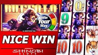Buffalo Slot - Nice Little Free Spins Bonus in a "Win Your Way" variant