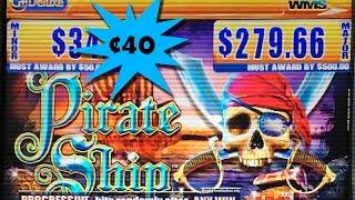 Pirate Ship Slot Machine Line Hit ~ WMS