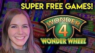 Loads Of BONUSES! Got The Super Free Games! Wonder 4 Wonder Wheel!