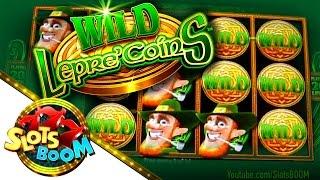 Wild Lepre' Coins Bonus !!! Extra Wilds  - 2c Aristocrat Video Slot + More...