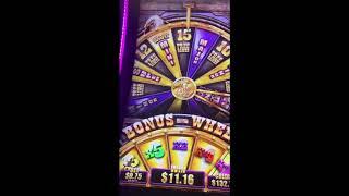 Buffalo Grand Slot * BONUS WHEEL* Won over 200X my bet •
