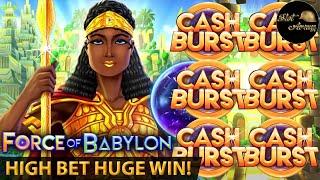 ⋆ Slots ⋆️CASH BURST HUGE WIN⋆ Slots ⋆️UP TO $10 BET FORCE OF BABYLON ALL BONUS FEATURES SLOT MACHINE
