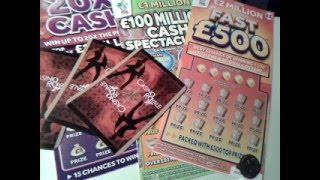 Scratchcard...Which One Will we Do now....20x CASH..FAST 500..or 100 million Soectacular