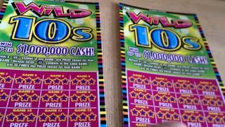 NEW GAME! WILD 10'S $10 SCRATCH OFF FROM ILLINOIS LOTTERY