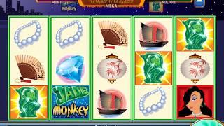 JADE MONKEY Video Slot Casino Game with a FREE SPIN BONUS