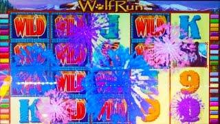 Wolf Run slot machine, some live play