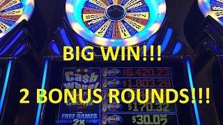 **BIG WIN!** - Cash Wheel w/ QH Slot Machine Bonus (2 Videos)