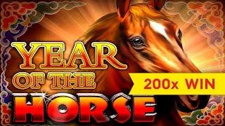 Year of the Horse Slot - AWESOME 200x BIG WIN Bonus!