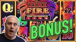 BONUS JACKPOT! •Lightning Link Tiki Fire WIN •The Big Jackpot